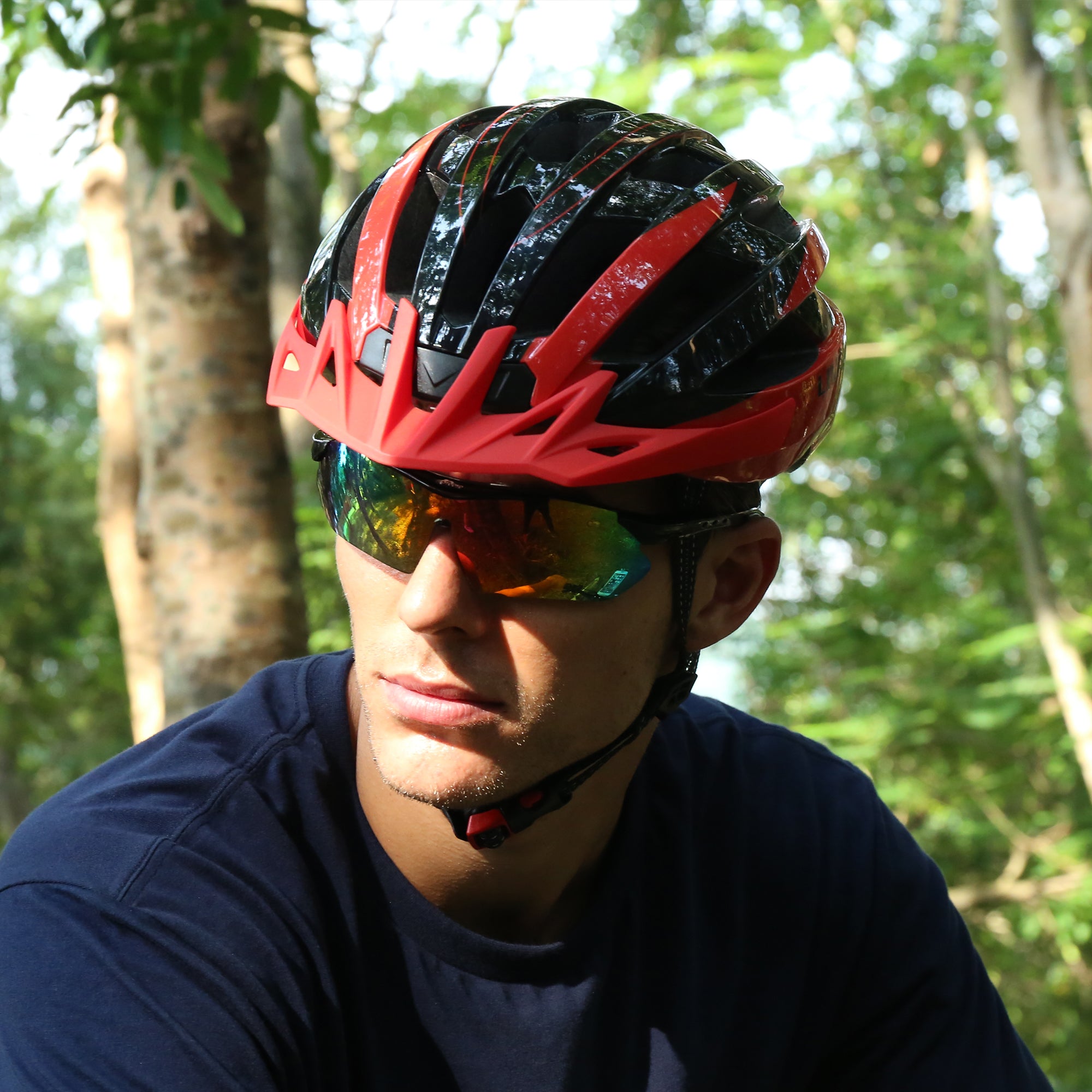 livall-mt1-neo-casque-vtt-route-bluetooth-noir-rouge-m image 7