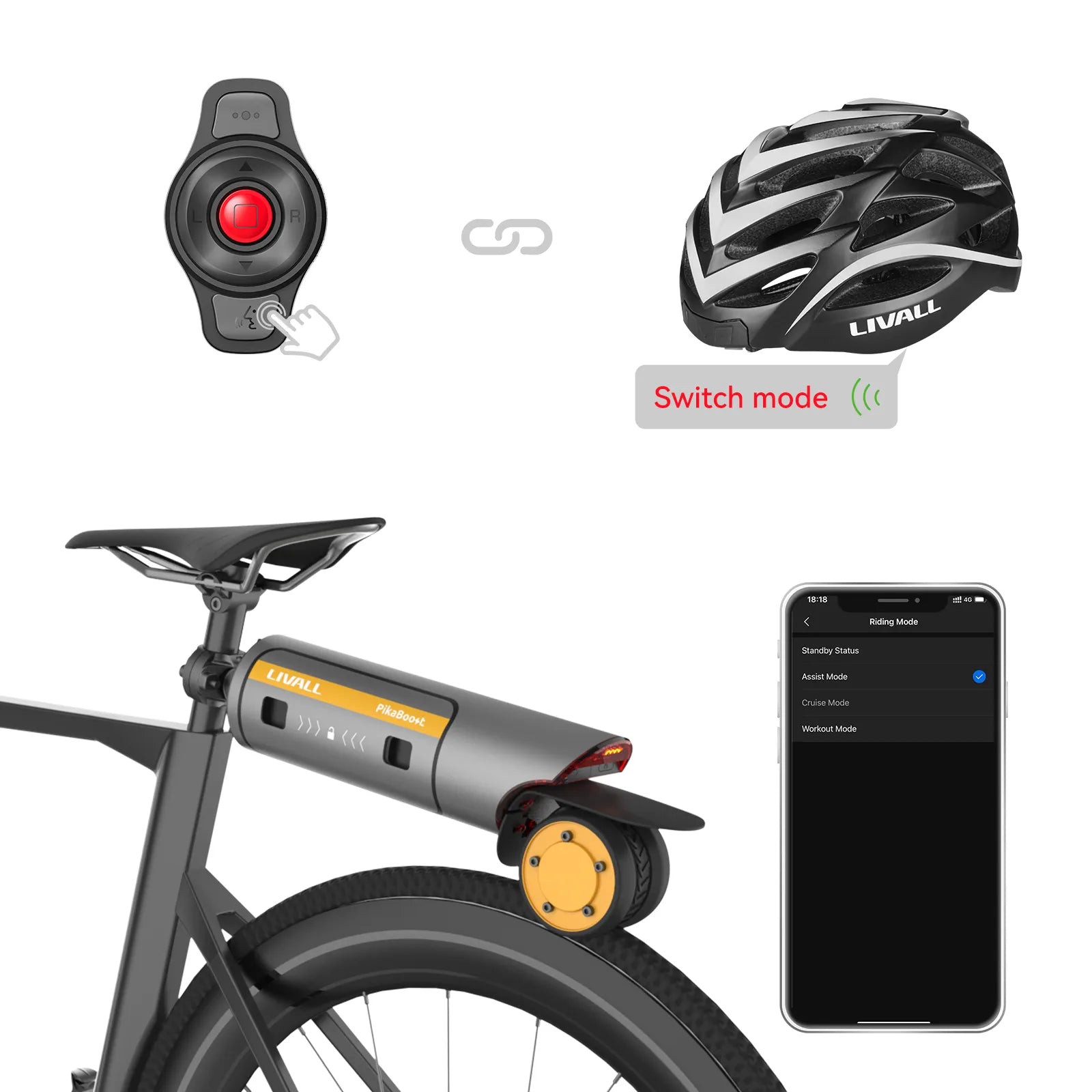livall-sport-voice-bundle-pikaboost-2-bh62-neo-noir image 2