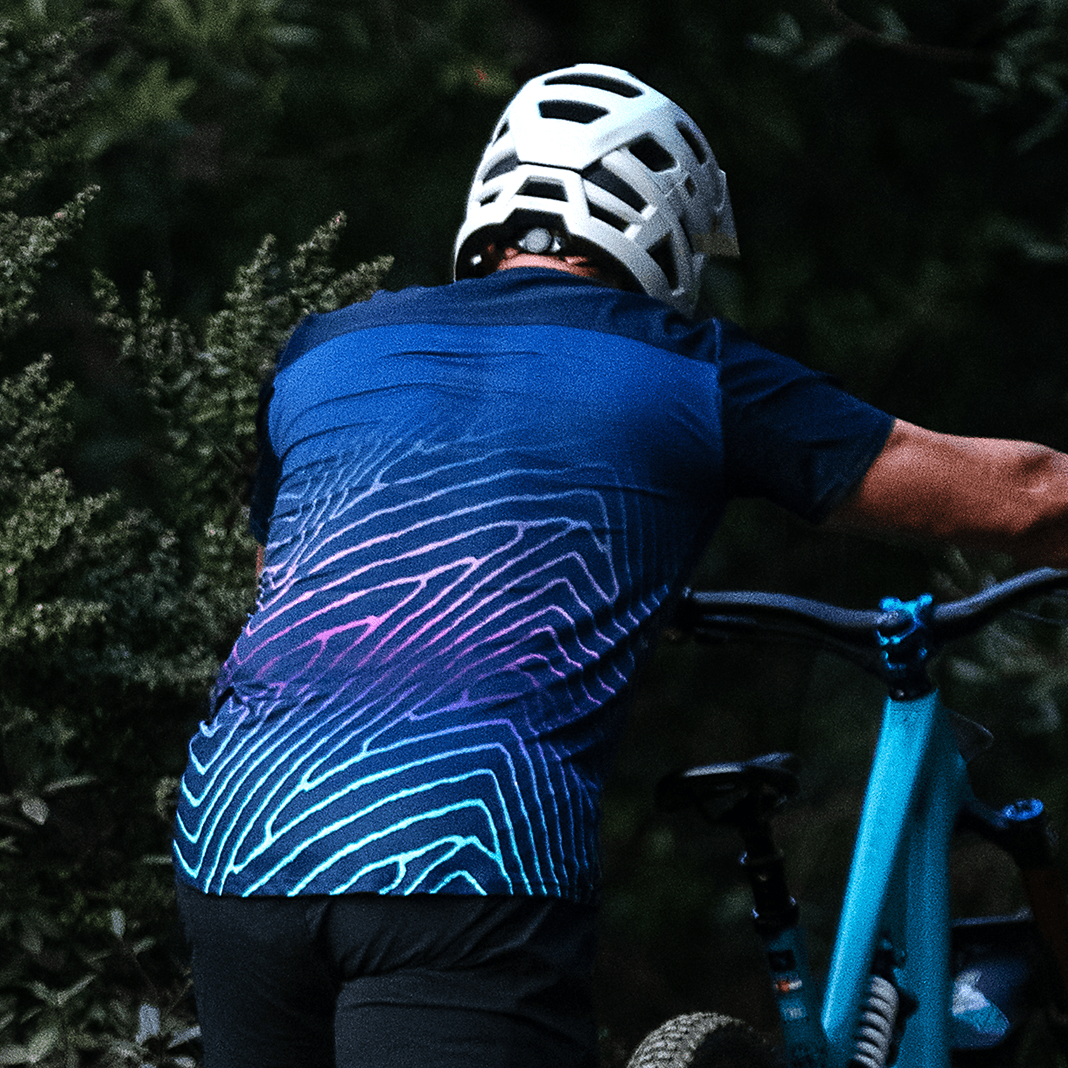 kali-protectives-trinity-maillot-vtt-manches-courtes-tread-navy-multi image 2